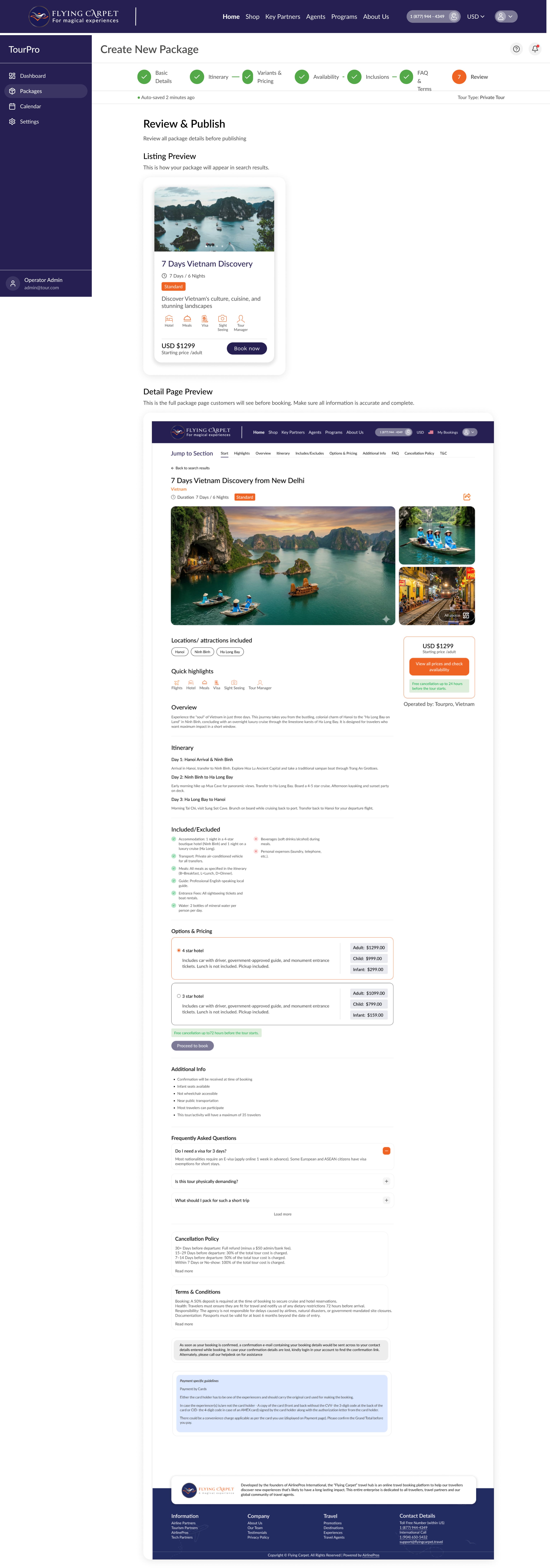 Review and Publish preview